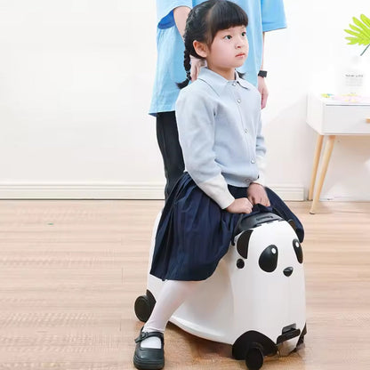 Åkbar resväska för barn – Panda Edition - Åkbar resväska - Wheelyshop