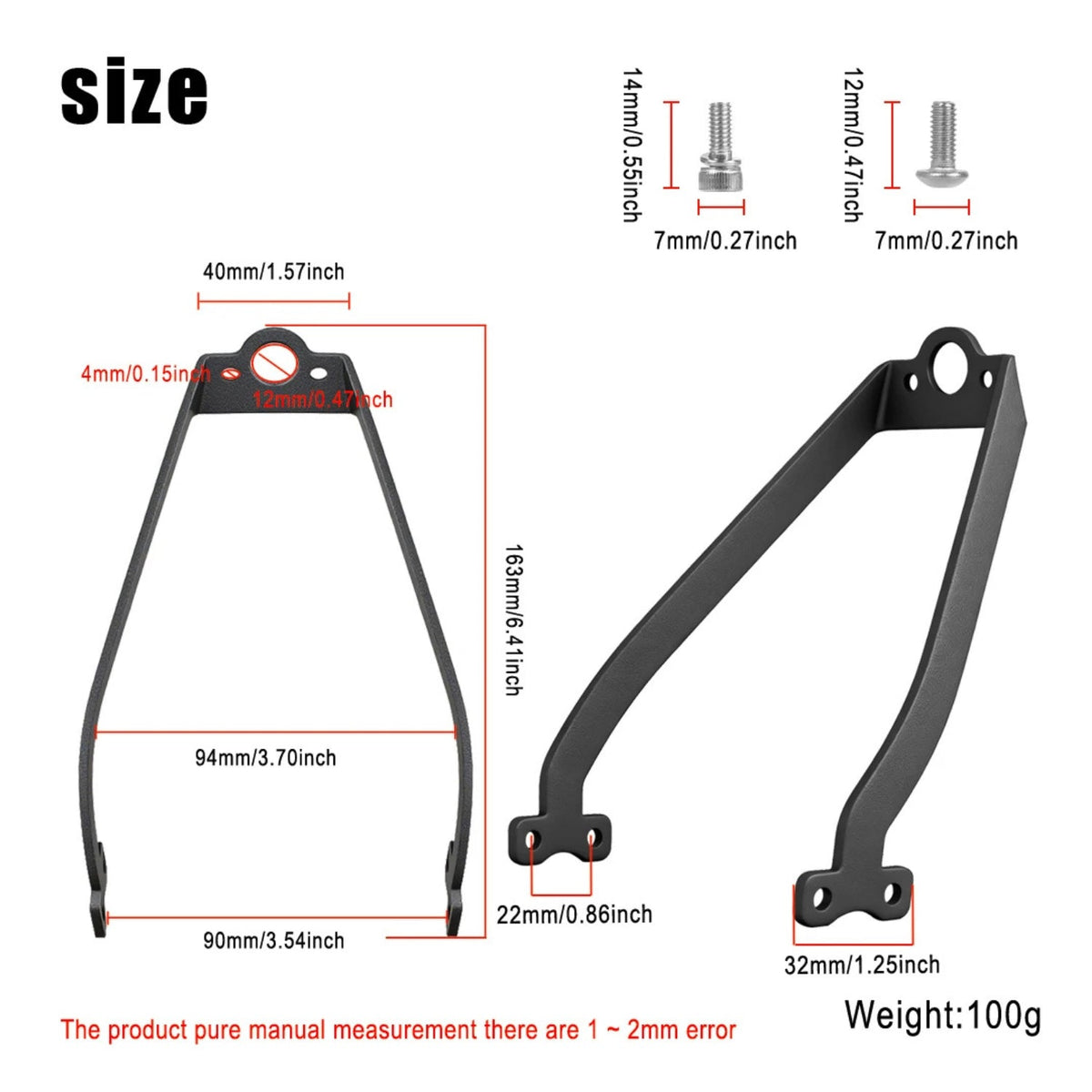 Bakskärmsstöd Xiaomi 5 Pro - Reservdel - Wheelyshop