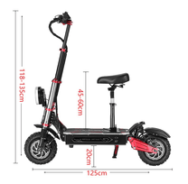 Disegno con le misure del monopattino elettrico BOYUEDA S5-11