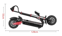 Monopattino elettrico BOYUEDA S5-11 piegato, in vista laterale