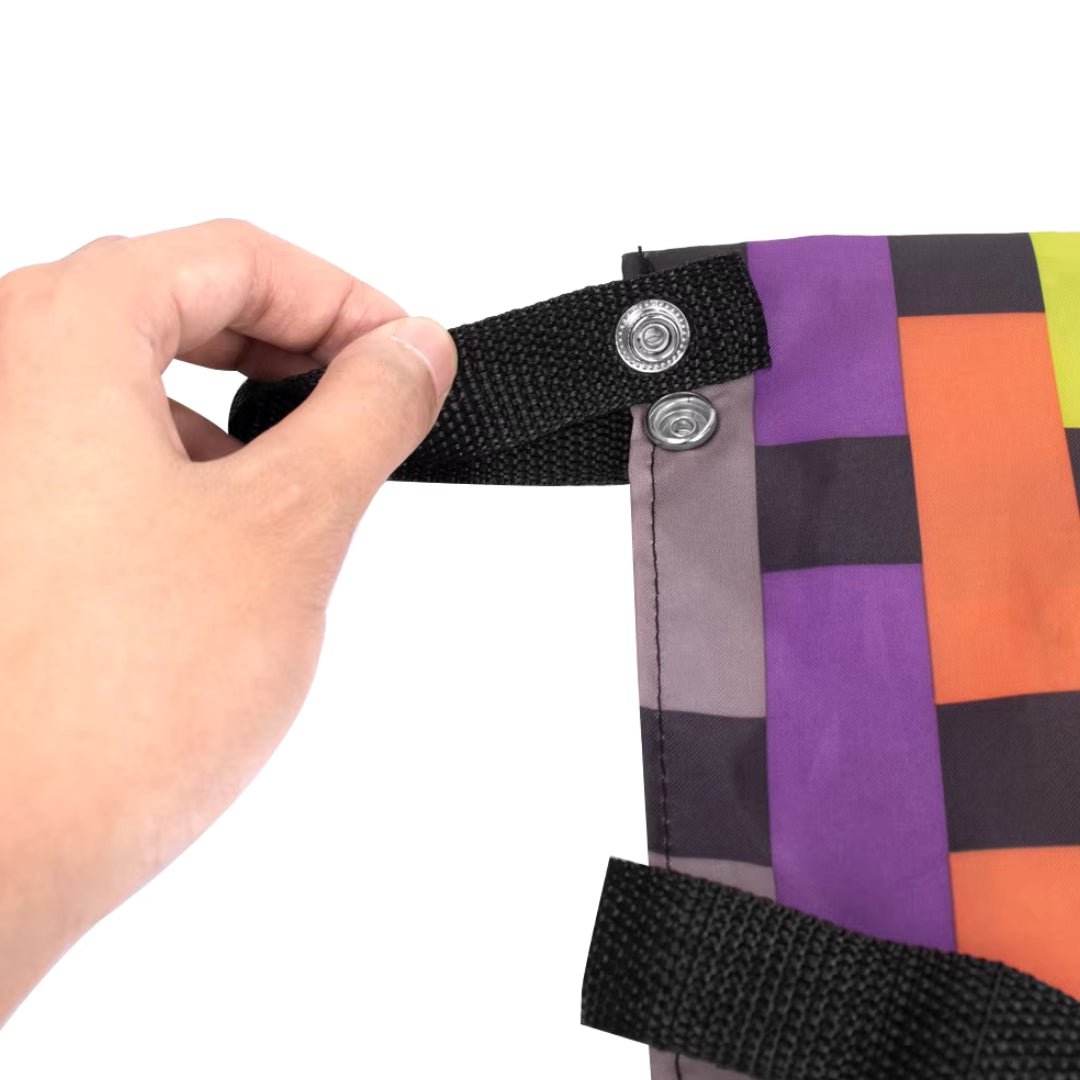 Dettaglio: borsa da manubrio Pocket Edition con motivo multicolore