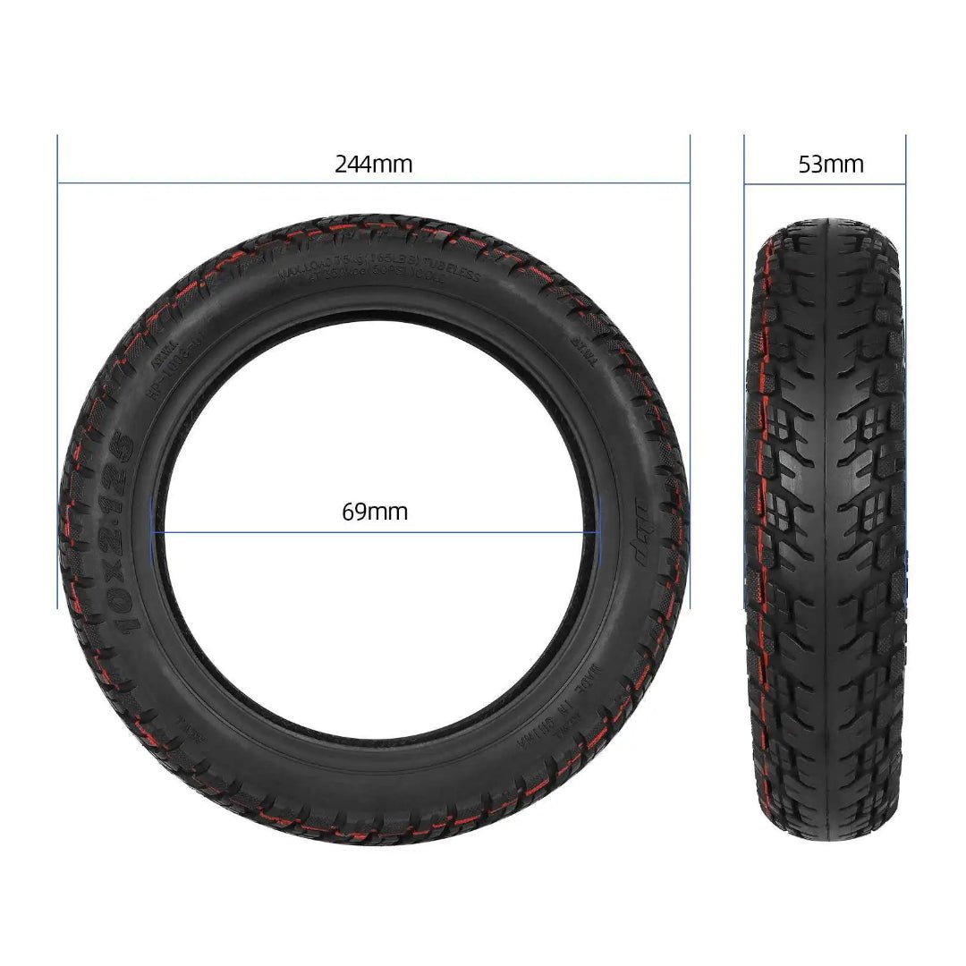 Däck 10" Luft Ninebot F20/F25/F30/F40 - Anti punkteringsgel - Reservdel - Wheelyshop