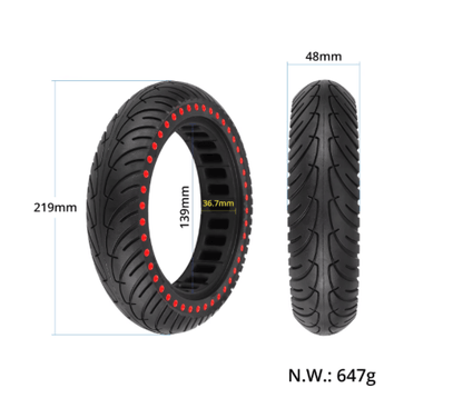 Däck 8,5" Semi - solida Xiaomi - Dot Edition - Reservdel - Wheelyshop