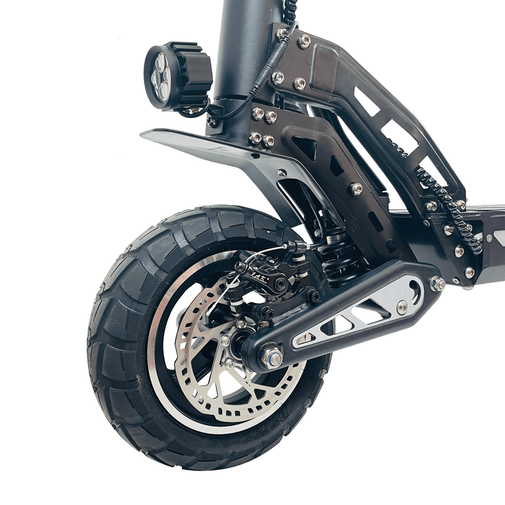 Ruota anteriore e forcella del DriveTron DT10