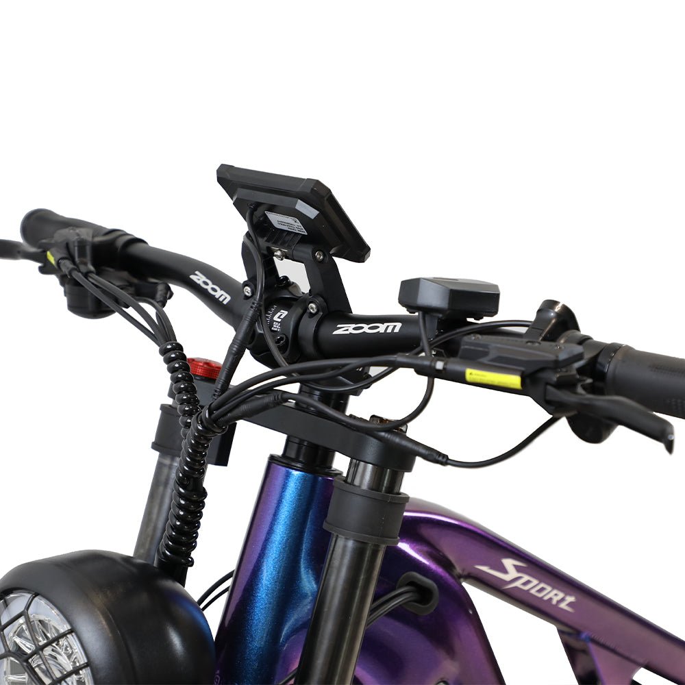 Manubrio della Duotts E26 con display e comandi