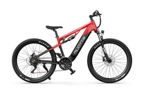 Mountain bike elettrica Duotts E29 vista di lato in colore rosso