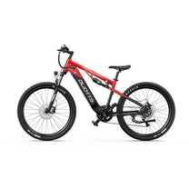 Mountain bike elettrica Duotts E29 vista di lato in colore rosso