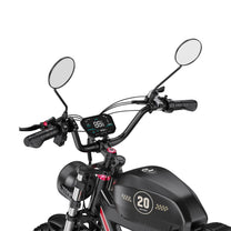 Manubrio della Duotts F20 con display e comandi