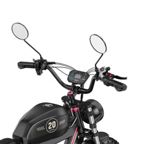 Manubrio della Duotts F20 con display e comandi