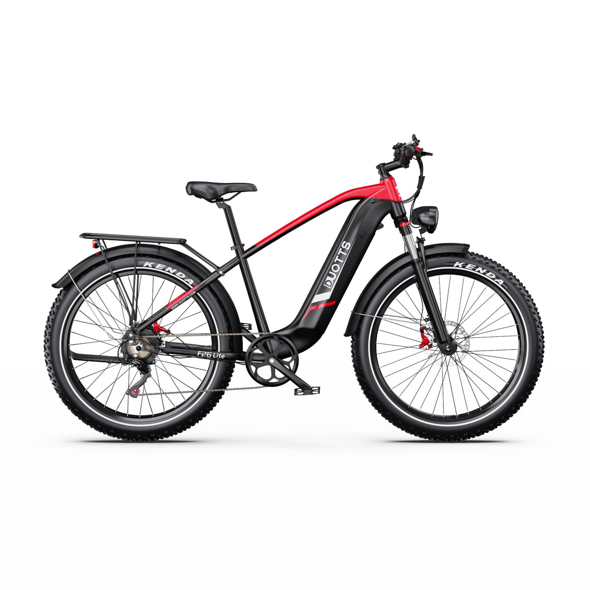Fat bike elettrica Duotts F26 Lite vista di lato in colore rosso
