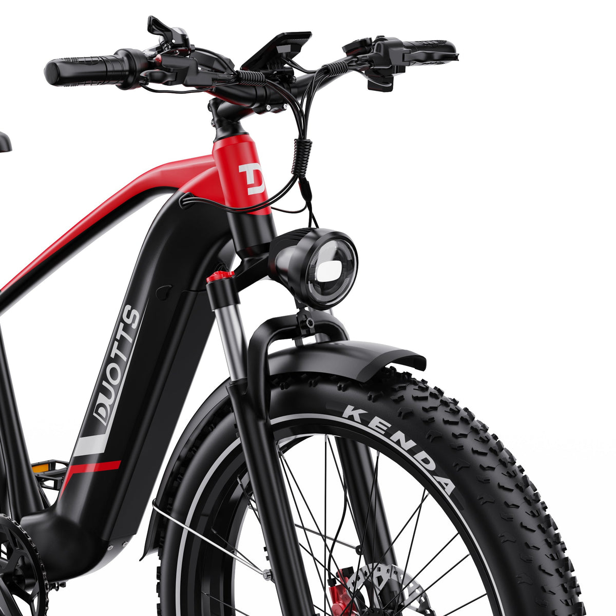 Faro anteriore della Duotts F26 Lite in colore rosso