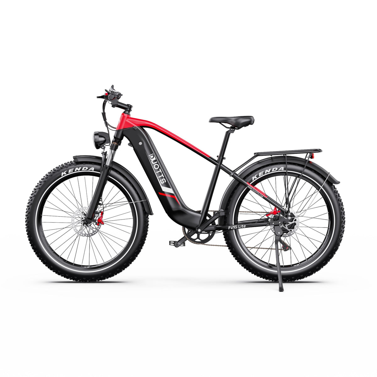 Fat bike elettrica Duotts F26 Lite vista di lato in colore rosso