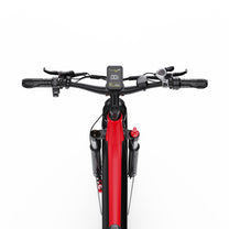 Fat bike elettrica Duotts F26 vista di fronte in colore rosso