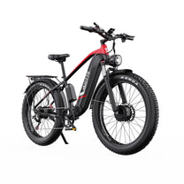 Fat bike elettrica Duotts F26 vista di tre quarti in colore rosso