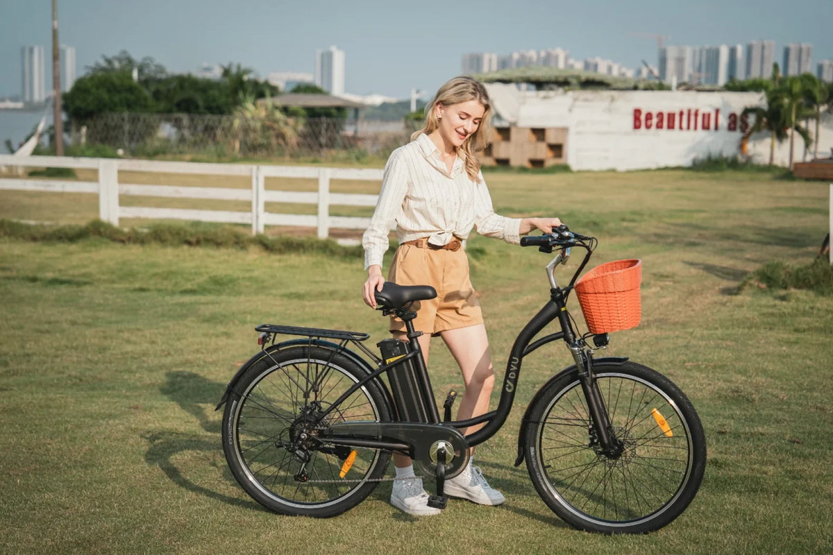 Bici elettrica DYU C6 con 6 marce – Wheelyshop