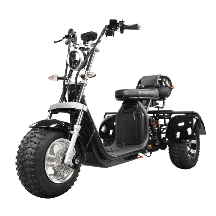 Triciclo elettrico eHoodax 05WQ visto di tre quarti