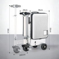 Dimensioni della valigia elettrica cavalcabile AeroDrive Edition