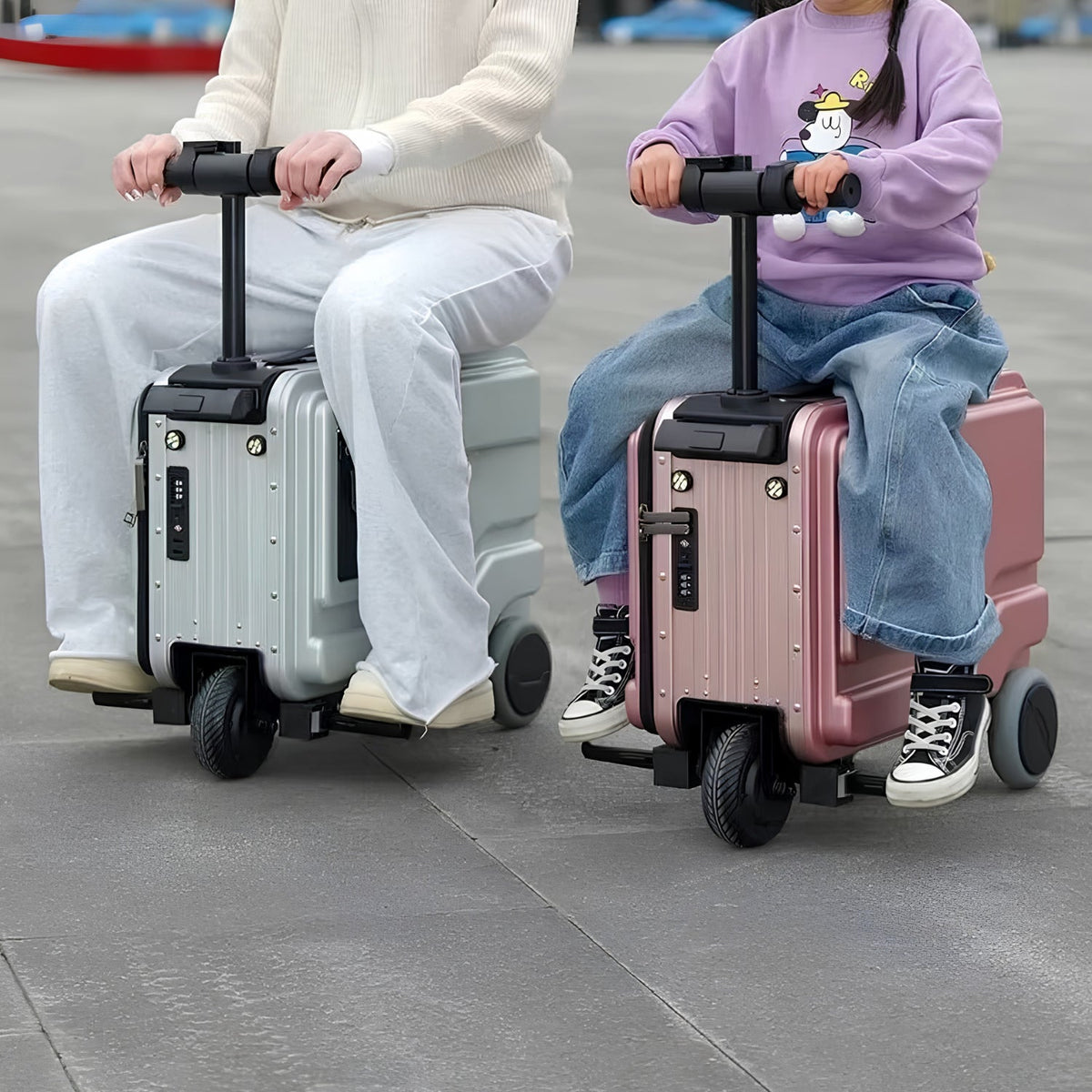 Elektrisk åkbar resväska – PowerDrive Pro Edition - Åkbar resväska - Wheelyshop