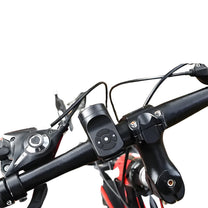 Clacson elettrico 120 dB sulla bicicletta, vista di sbieco