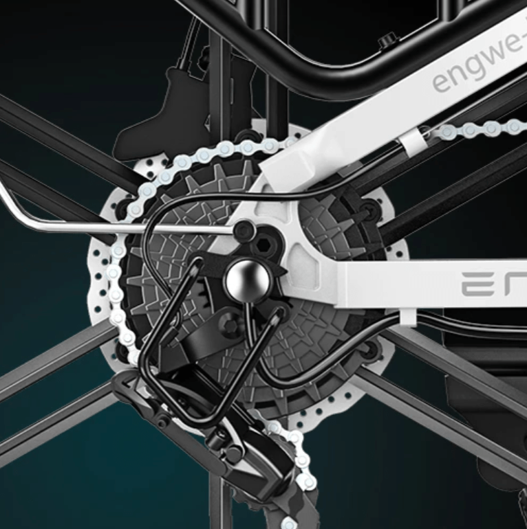 Ruota posteriore dell'ENGWE ENGINE X