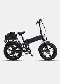 Fat bike elettrica pieghevole ENGWE ENGINE X vista di lato in colore nero