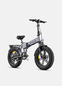 Fat bike elettrica pieghevole ENGWE EP-2 Boost vista di tre quarti in colore grigio