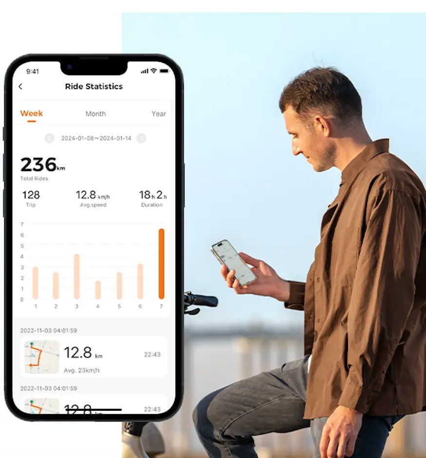 App per smartphone della bici elettrica pieghevole ENGWE L20 3.0 Boost