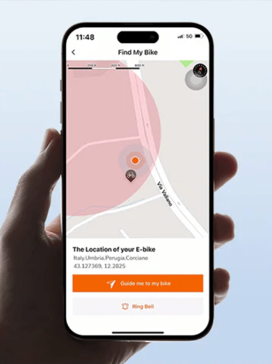 App per smartphone della bici elettrica pieghevole ENGWE L20 3.0 Pro