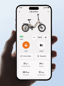 App per smartphone della bici elettrica pieghevole ENGWE L20 3.0 Pro