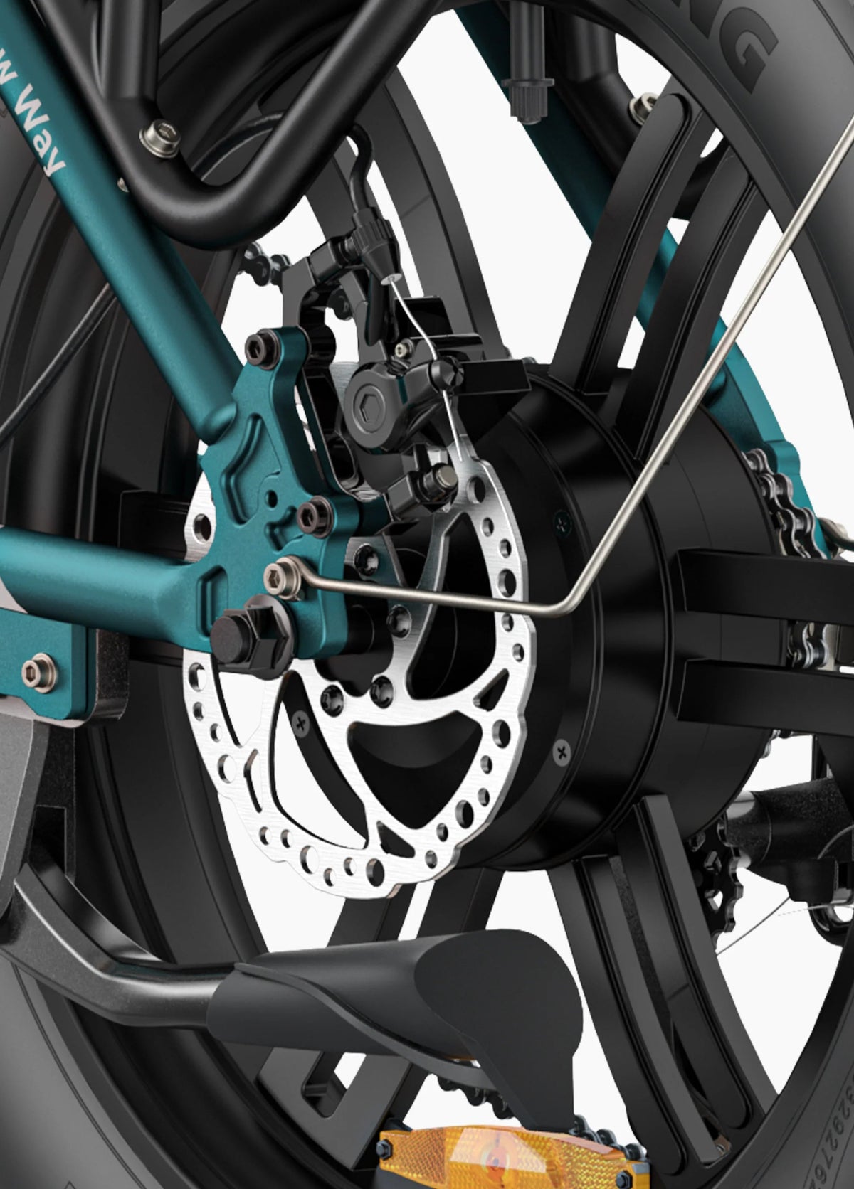 Ruota posteriore dell'ENGWE L20 Boost
