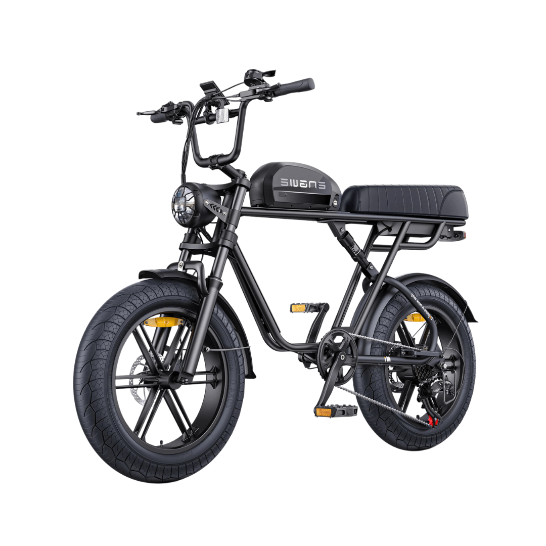 Fat bike elettrica ENGWE M1 vista di tre quarti in colore nero