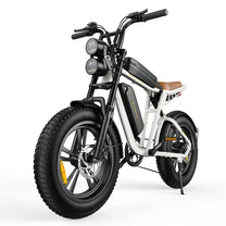 Fat bike elettrica ENGWE M20 vista di tre quarti in colore bianco