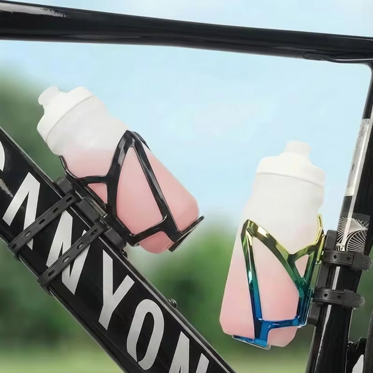 Portaborraccia per telaio di bici elettrica Premium con una borraccia