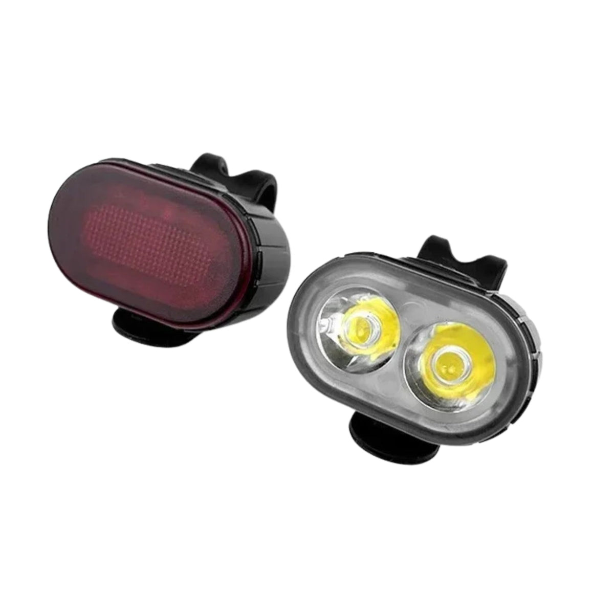 Ricarica USB: kit luci anteriore e posteriore per bici