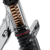 Forcella anteriore con ammortizzatore per Ninebot F3/F3 Pro in uso sul veicolo