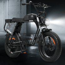 Fat bike elettrica Hidoes B9 vista di tre quarti su sfondo scuro
