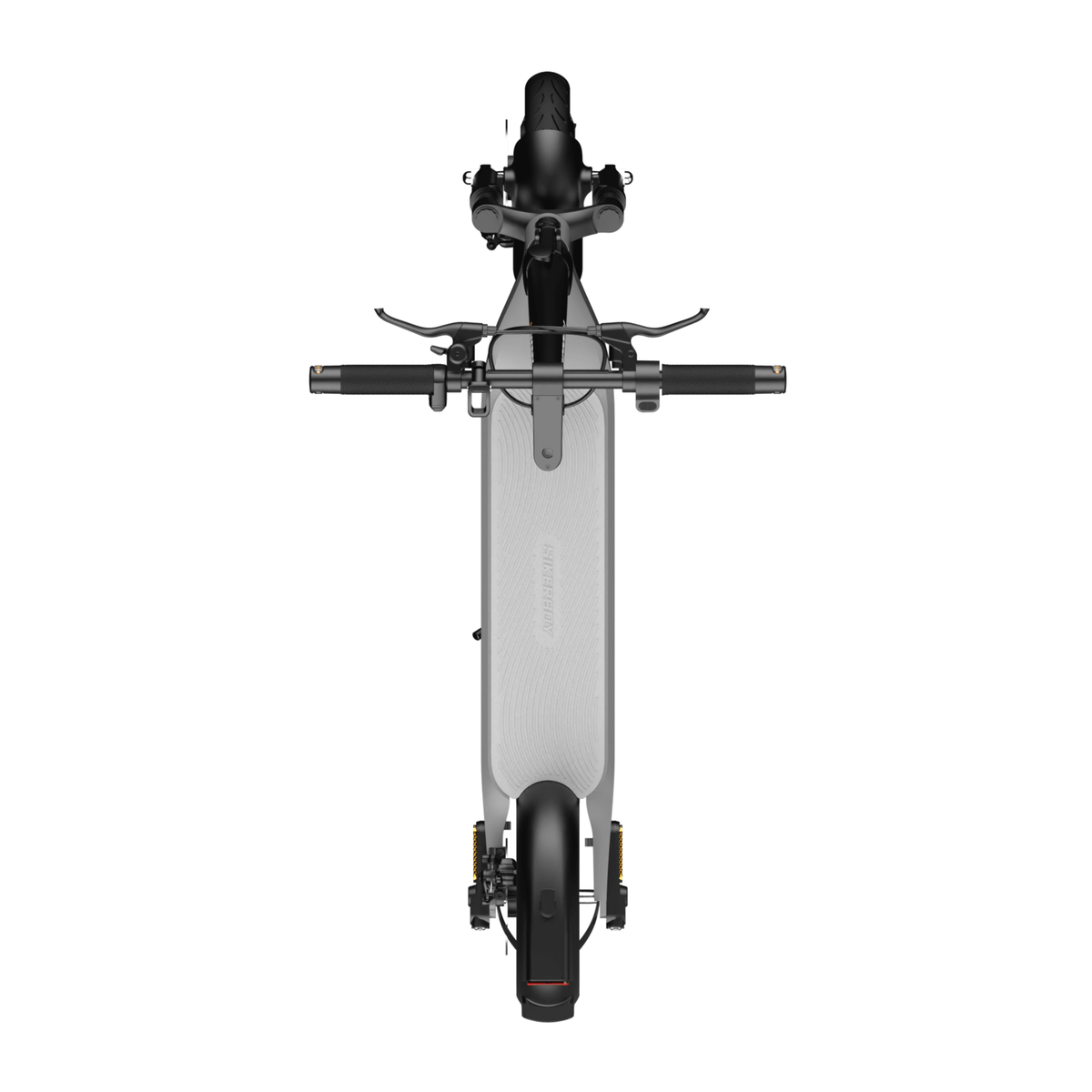 Monopattino elettrico HIKERBOY CURTIS DUAL PRO visto dall'alto in colore grigio