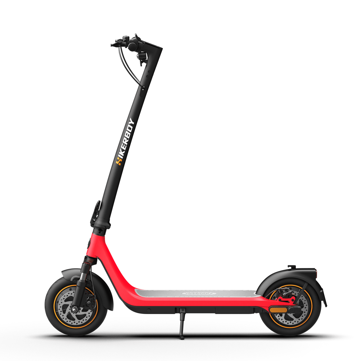 Monopattino elettrico HIKERBOY CURTIS DUAL PRO visto di lato in colore rosso