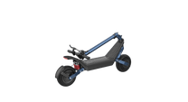 Monopattino elettrico HX X10 piegato, in vista di tre quarti