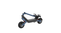 Monopattino elettrico HX X10 piegato, in vista di tre quarti