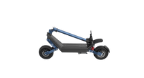 Monopattino elettrico HX X10 piegato, in vista di tre quarti