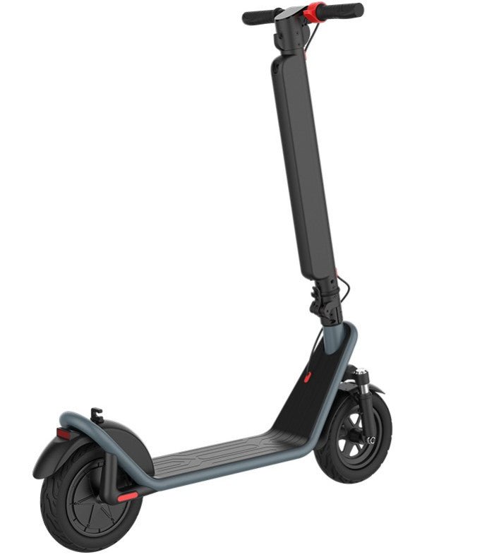 Monopattino elettrico HX X11 visto di tre quarti da dietro