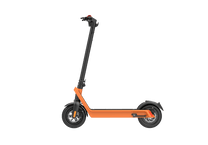 Monopattino elettrico HX X9 Plus visto di lato in colore arancione
