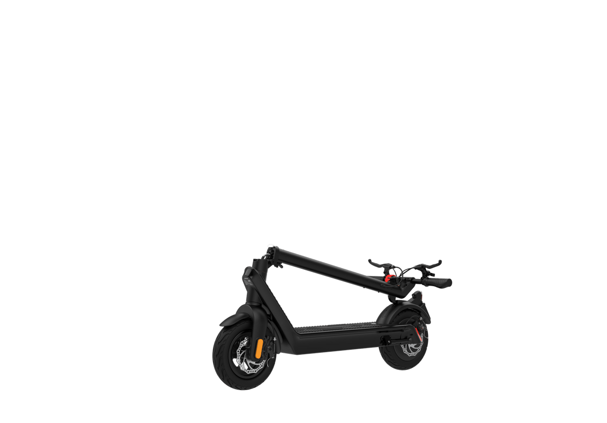 Monopattino elettrico HX X9 Plus piegato