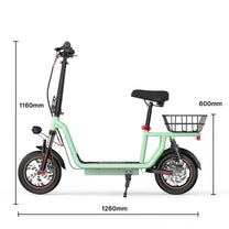 Disegno con le misure del monopattino elettrico iScooter i12