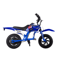 Moto da cross elettrica JKING C6 vista di lato in colore blu