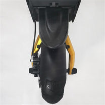 Monopattino elettrico KAABO MANTIS 10 Plus visto da dietro in colore giallo