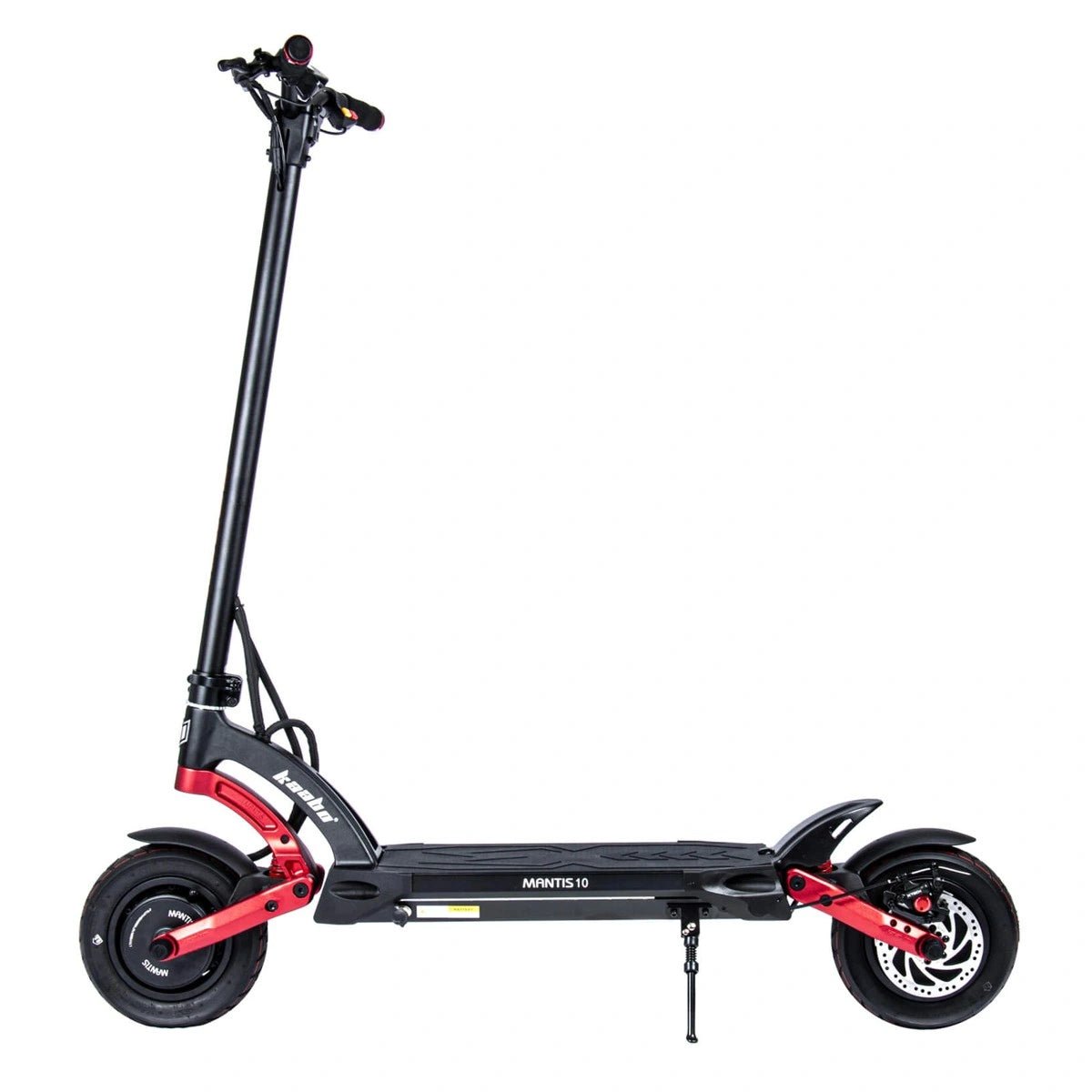Monopattino elettrico KAABO MANTIS 10 Plus visto di lato in colore rosso
