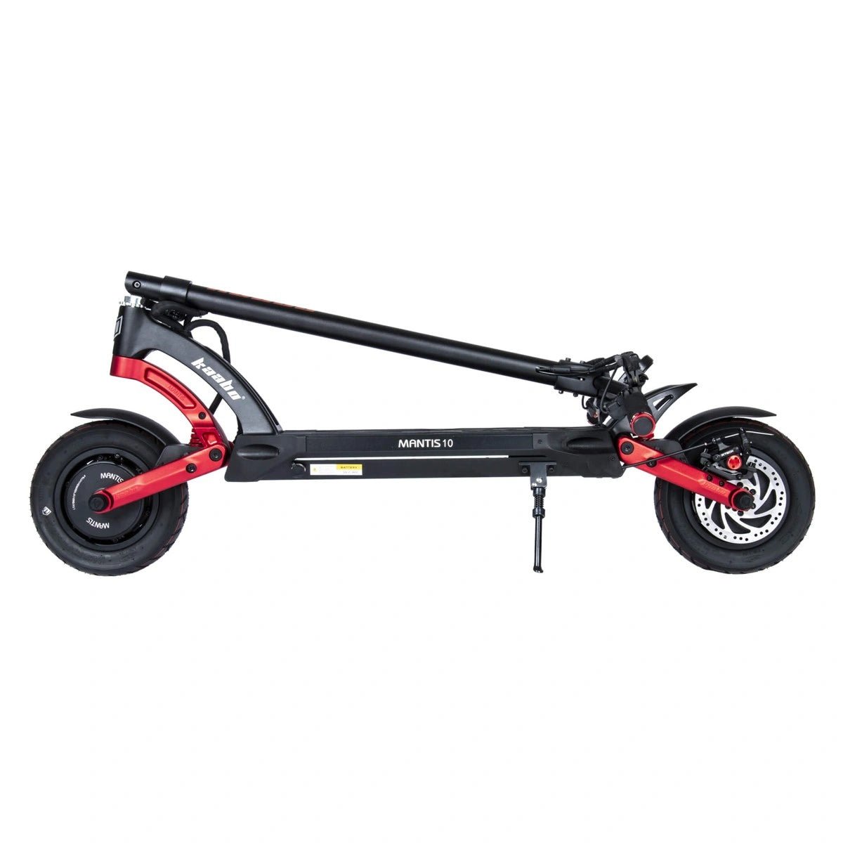 Monopattino elettrico KAABO MANTIS 10 Plus piegato in colore rosso
