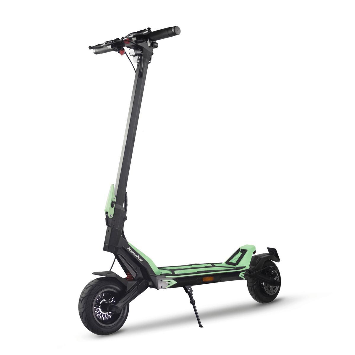 Monopattino elettrico KAABO URBAN visto di tre quarti in colore verde